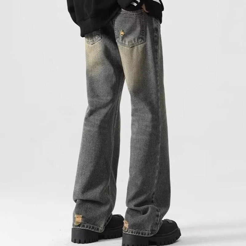 Vintage Jeans Men'S Washed Straight