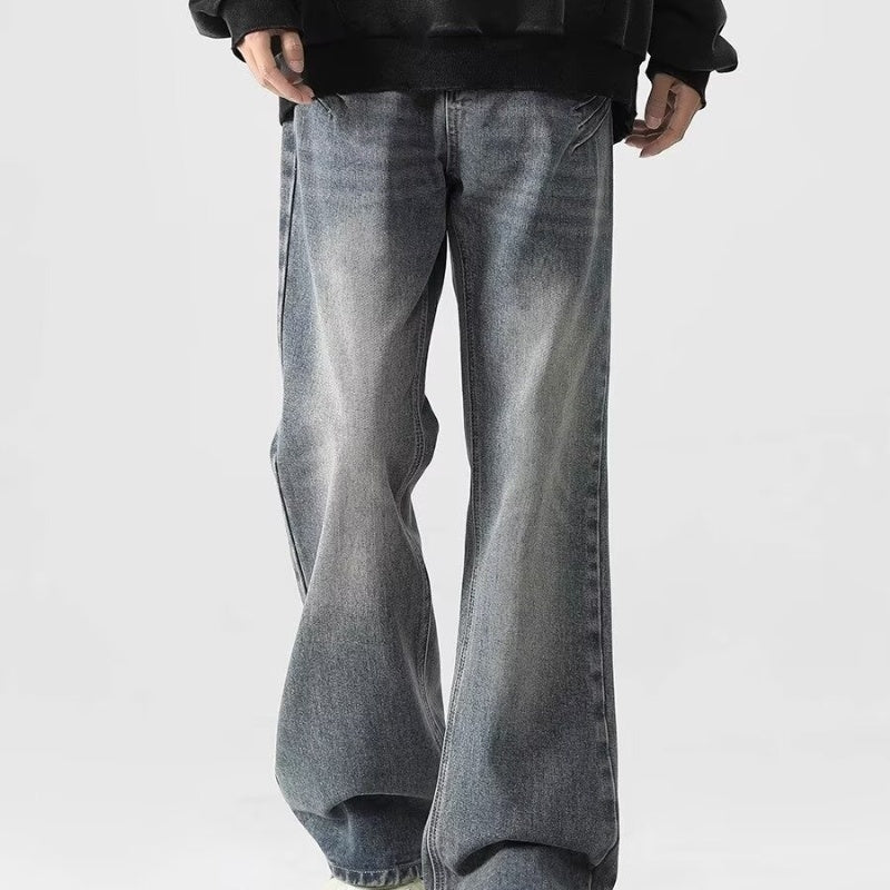 Vintage Jeans Men'S Washed Straight