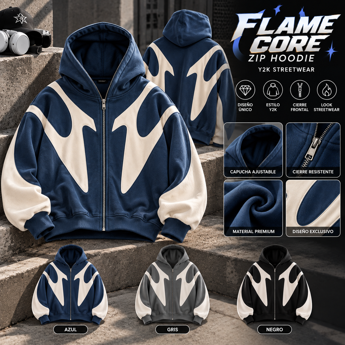 Devil Core Zip Hoodie