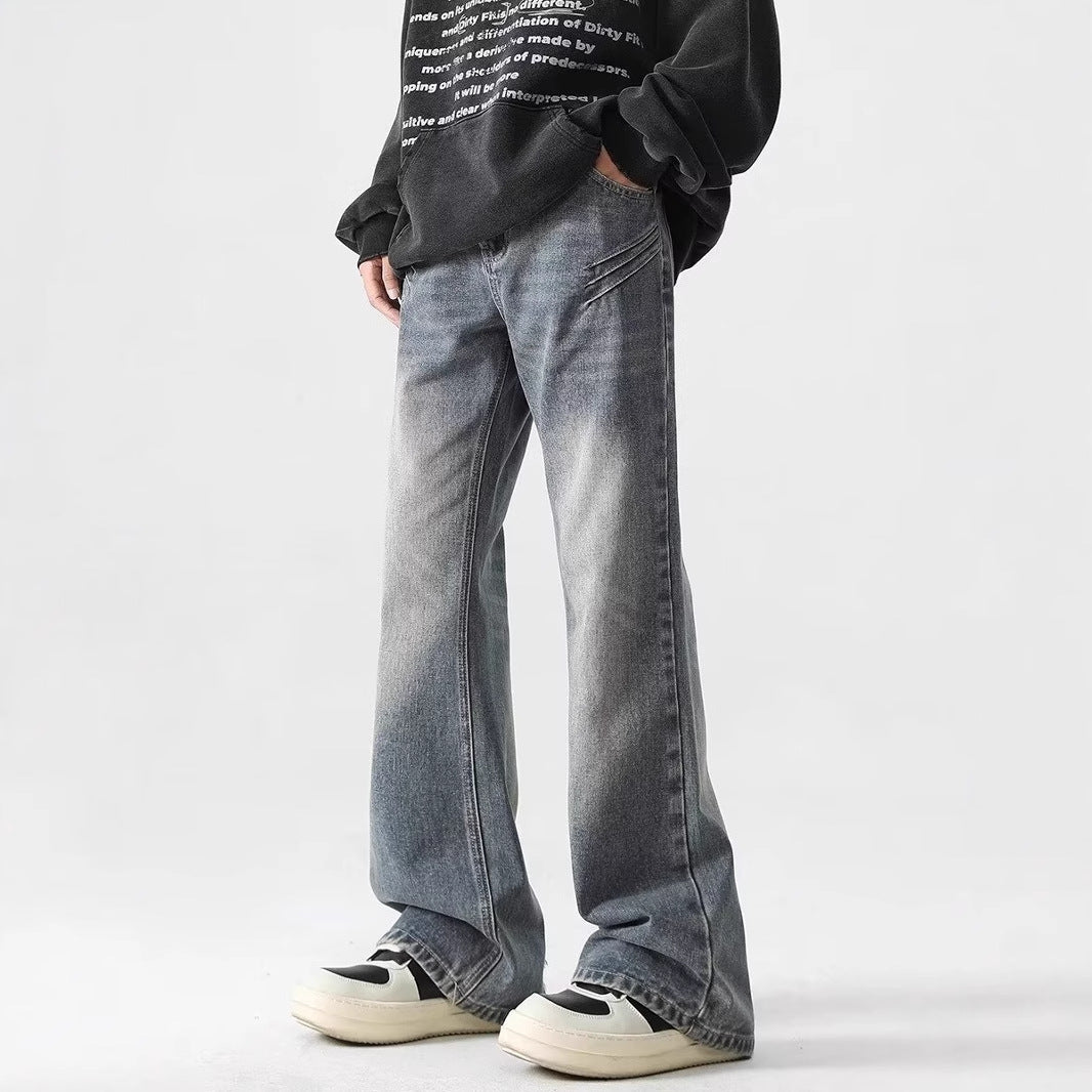 Vintage Jeans Men'S Washed Straight